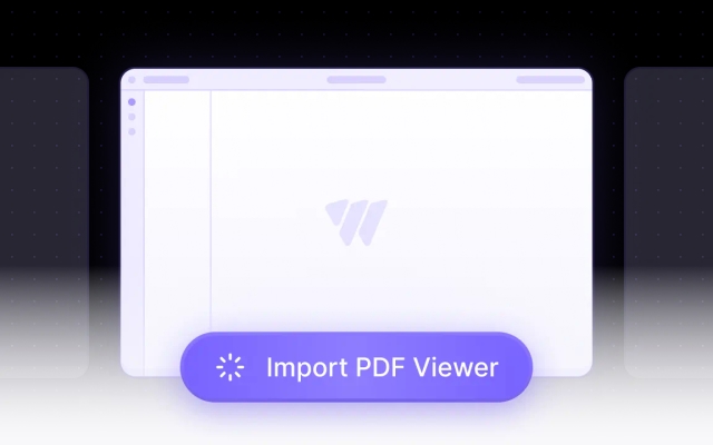 Vue.js code snippet importing the Vue PDF Viewer component and registering it inside a Single File Component